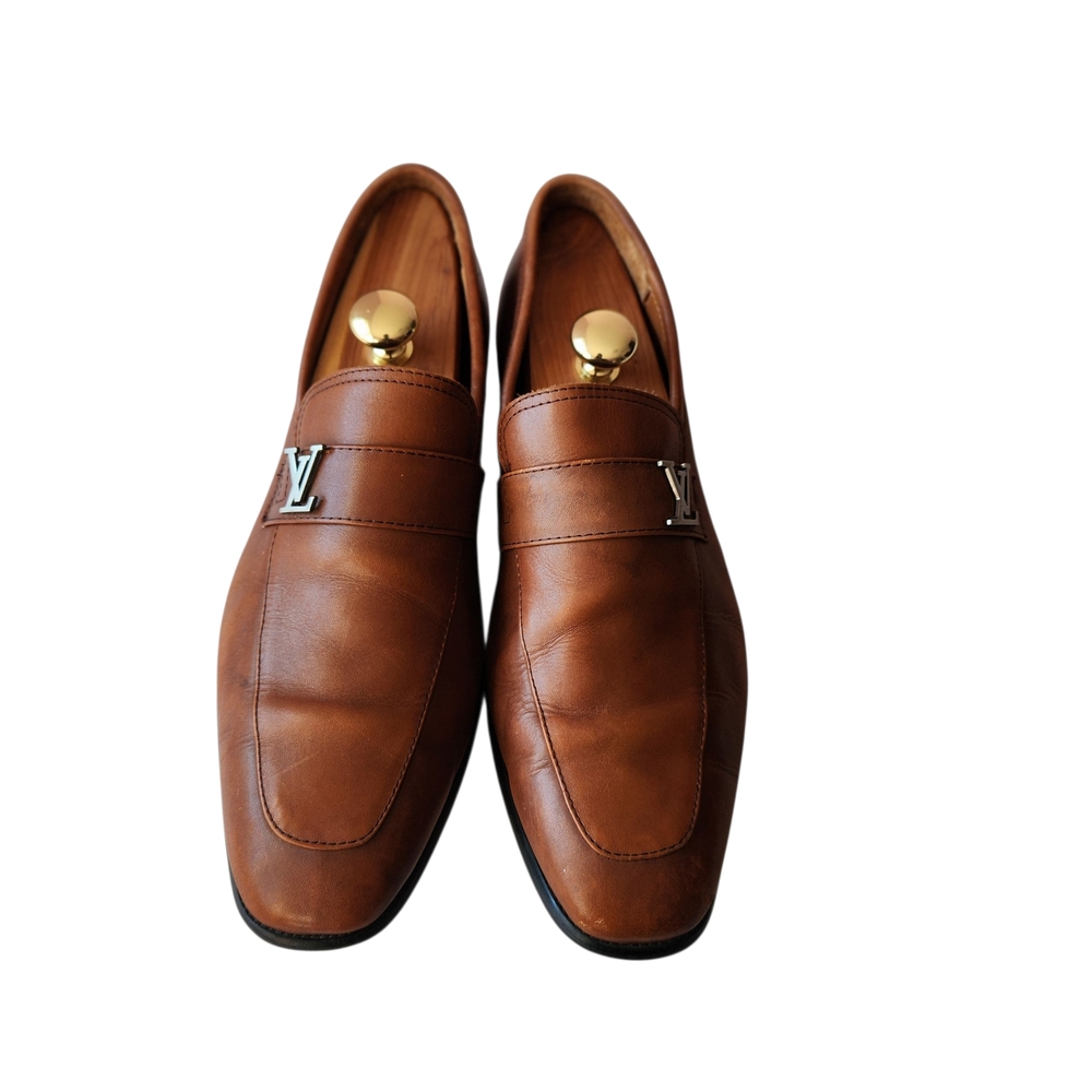 Louis Vuitton Brown Leather Loafers